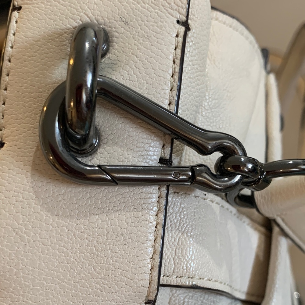 Coach Swagger Cream Leather Carryall Satchel - Picture 7 of 16